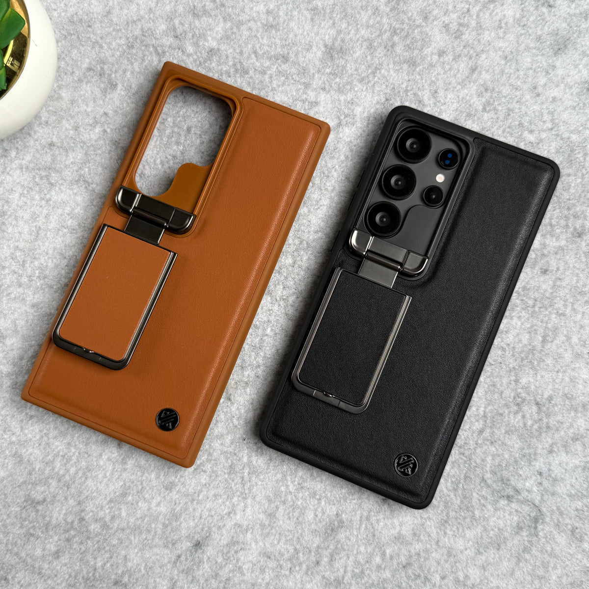 Samsung Galaxy Ultra Series Metal Camera Cap with Stand Cover