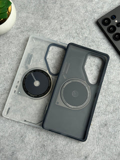 Samsung Galaxy S25 Ultra Magsafe Matte Futuristic Design Magnetic MagSafe Charging Case
