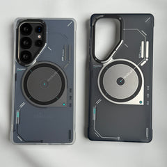 Samsung Galaxy S25 Ultra Magsafe Matte Futuristic Design Magnetic MagSafe Charging Case