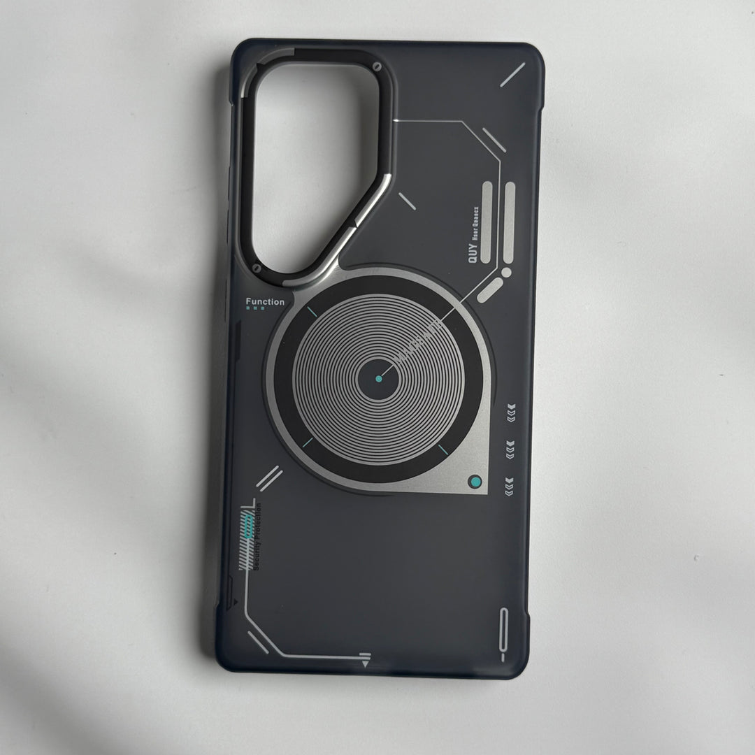 Samsung Galaxy S25 Ultra Magsafe Matte Futuristic Design Magnetic MagSafe Charging Case