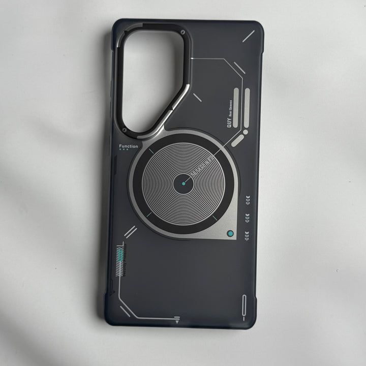 Samsung Galaxy S25 Ultra Magsafe Matte Futuristic Design Magnetic MagSafe Charging Case