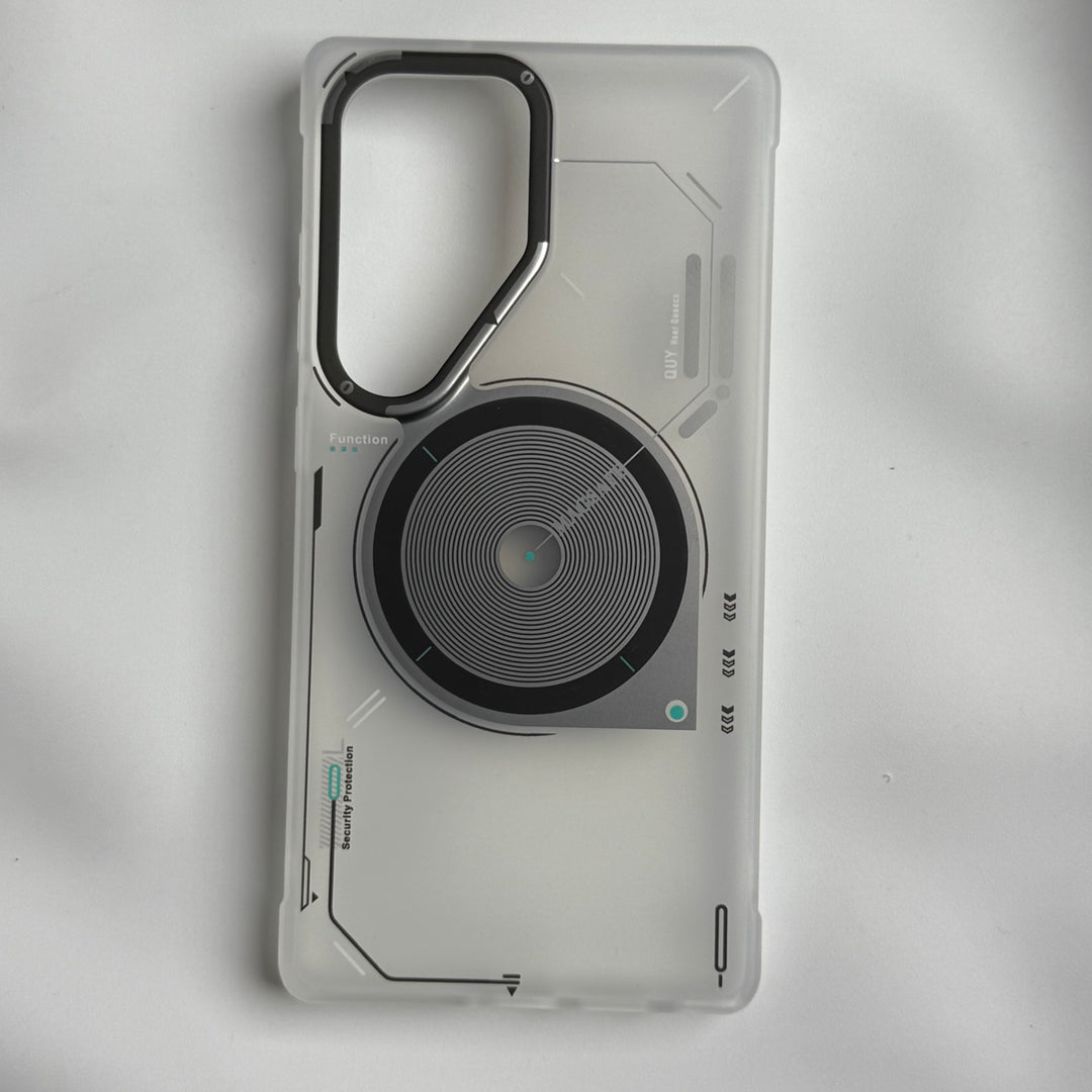 Samsung Galaxy S25 Ultra Magsafe Matte Futuristic Design Magnetic MagSafe Charging Case