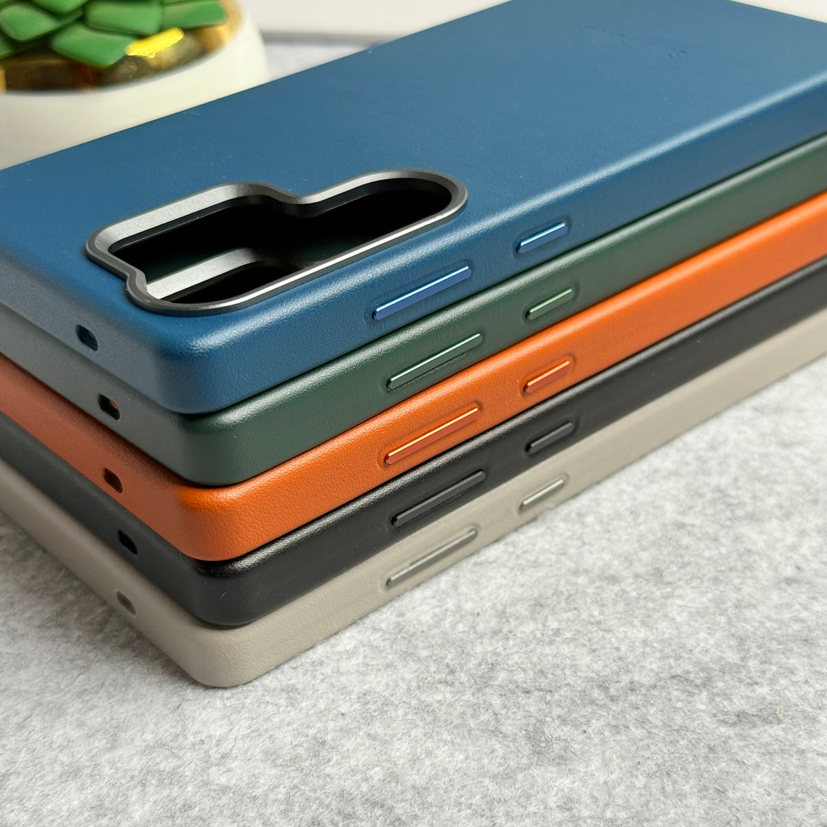 Samsung Galaxy S26 Ultra Premium PU Leather MagSafe Case With Aluminium Camera Bump