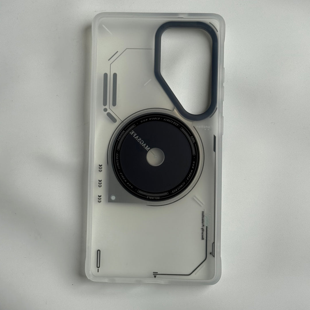 Samsung Galaxy S25 Ultra Magsafe Matte Futuristic Design Magnetic MagSafe Charging Case