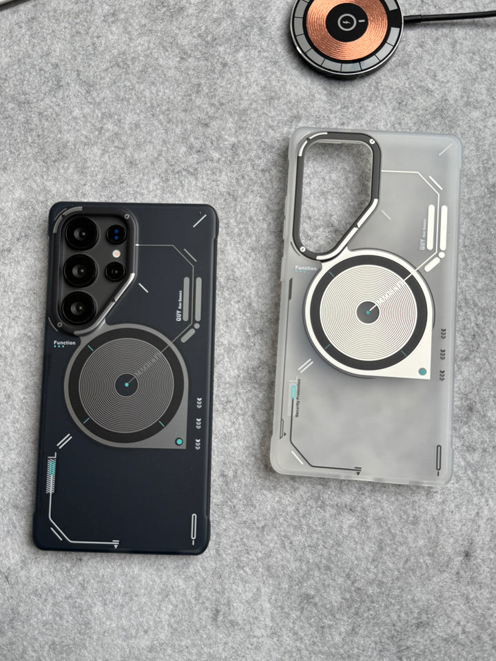 Samsung Galaxy S25 Ultra Magsafe Matte Futuristic Design Magnetic MagSafe Charging Case