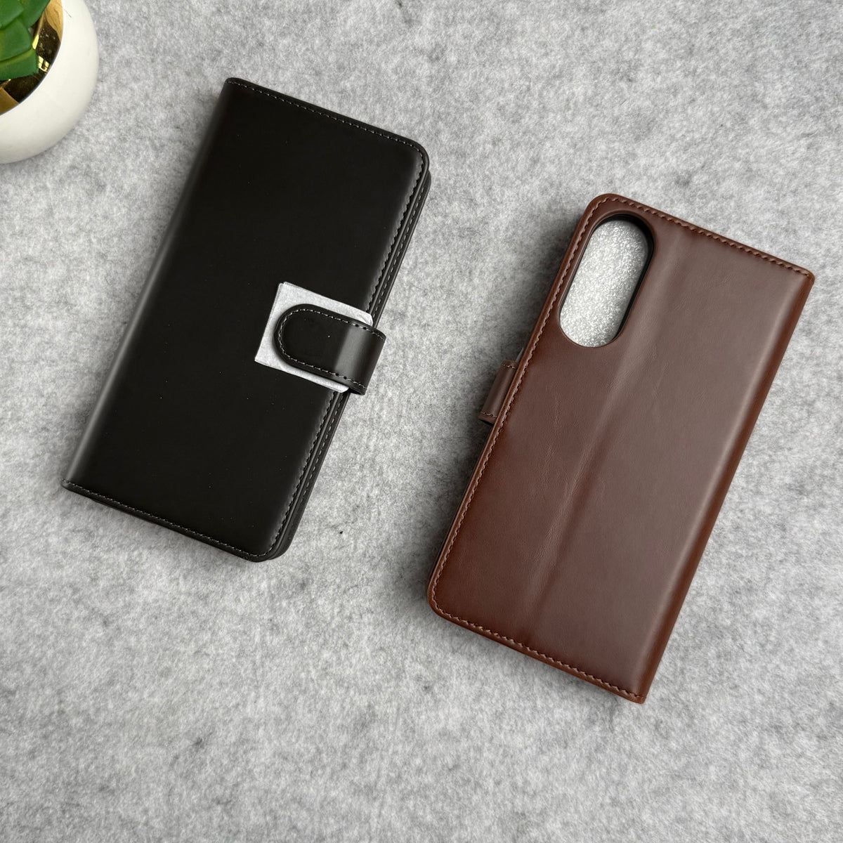 Samsung Galaxy S25 Edge Leather Flip 2 in 1 Detachable Front and Back Wallet Case Cover