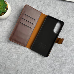 Samsung Galaxy S25 Edge Leather Flip 2 in 1 Detachable Front and Back Wallet Case Cover