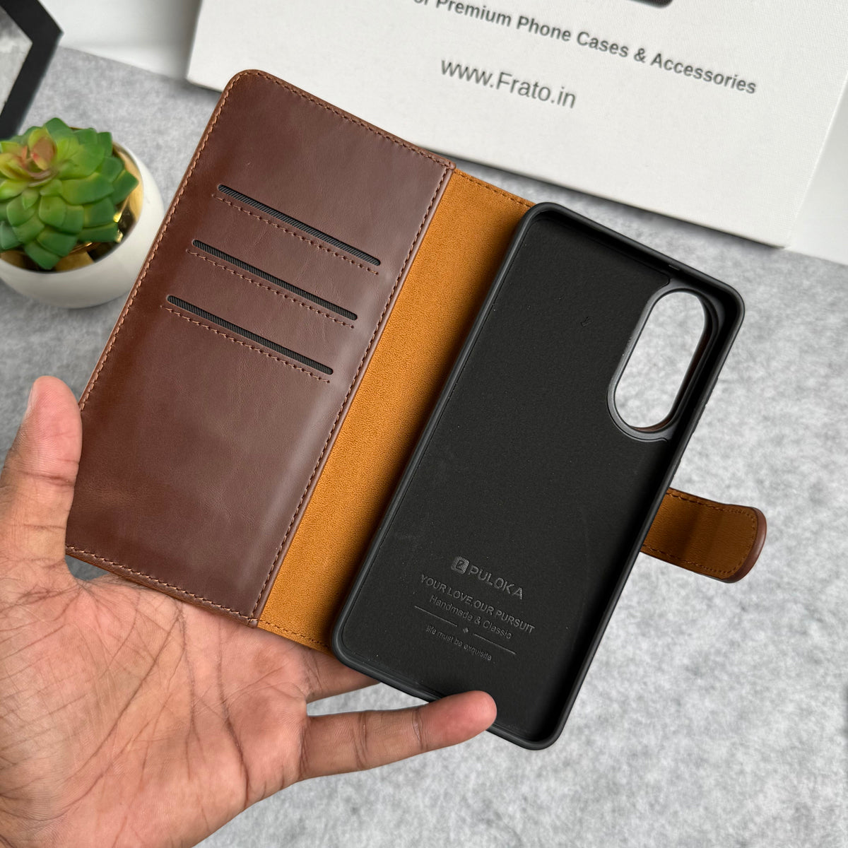 Samsung Galaxy S25 Edge Leather Flip 2 in 1 Detachable Front and Back Wallet Case Cover