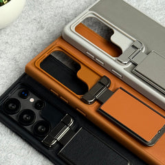 Samsung Galaxy Ultra Series Metal Camera Cap with Stand Cover