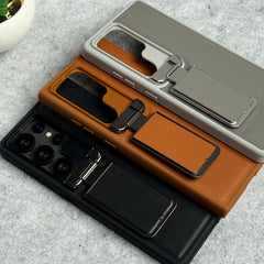 Samsung Galaxy Ultra Series Metal Camera Cap with Stand Cover