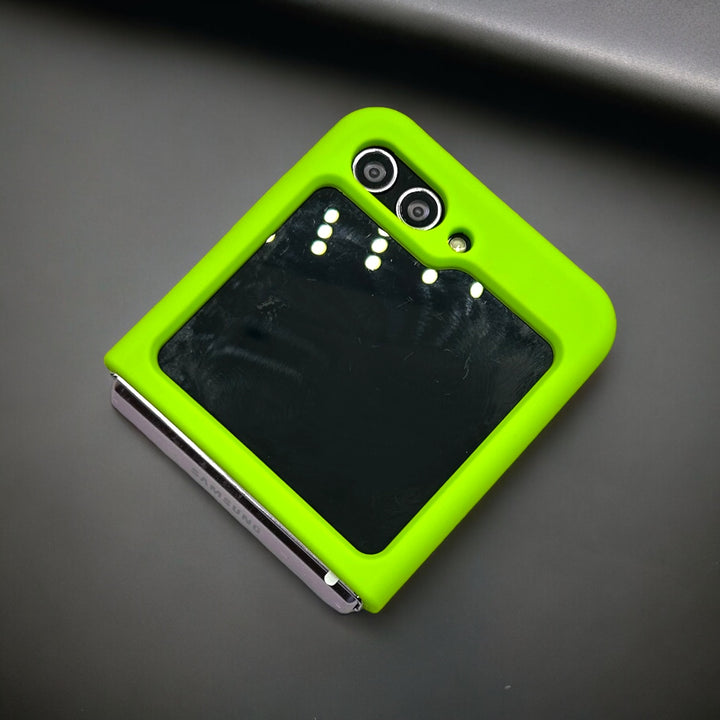 Premium Samsung Galaxy Z Flip 5 Silicone Case Cover (Neon Green)