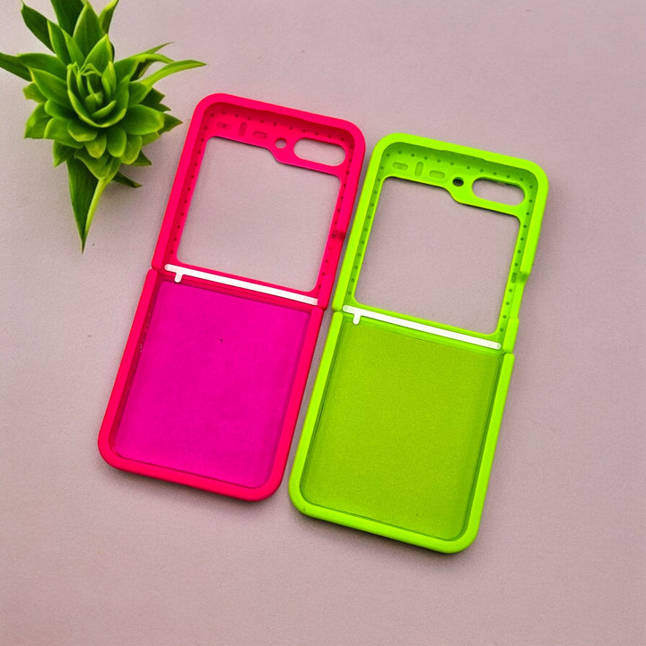 Premium Samsung Galaxy Z Flip 5 Silicone Case Cover (Neon Green)