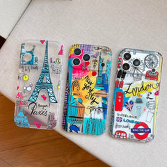 Premium Travel City Collection Designer Protective Case for iPhone