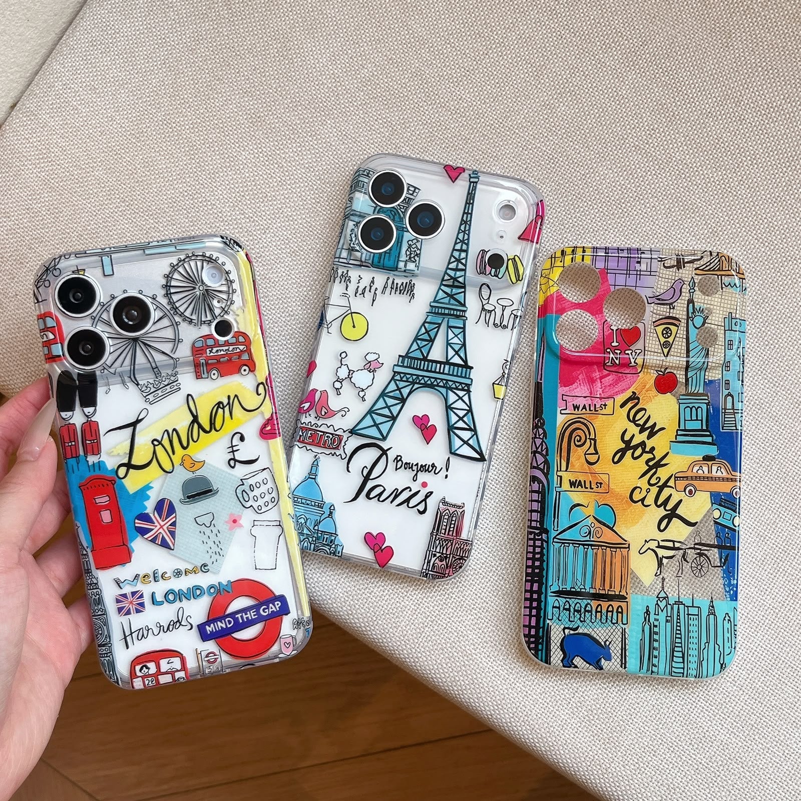 Premium Travel City Collection Designer Protective Case for iPhone