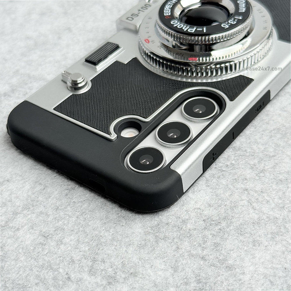 Samsung Galaxy S24 3D Retro Vintage Camera Case Cover
