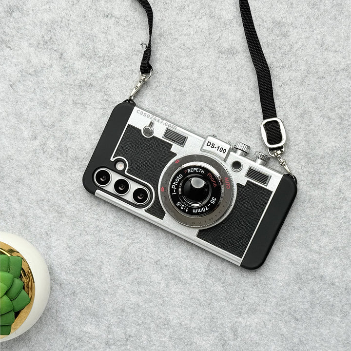 Samsung Galaxy S24 3D Retro Vintage Camera Case Cover