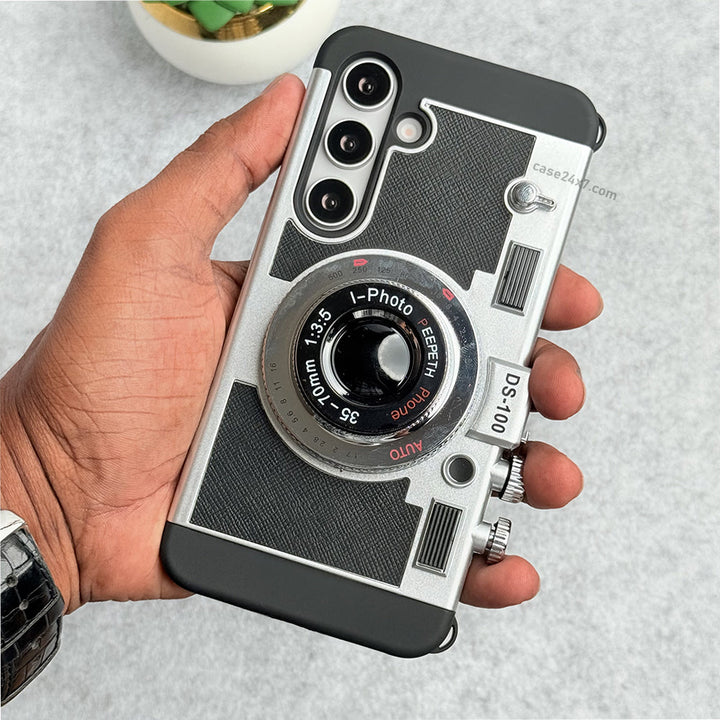 Samsung Galaxy S24 3D Retro Vintage Camera Case Cover