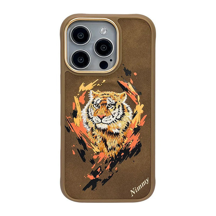 iPhone 16 Series Wild Animal 3D Embroidery MagSafe Case