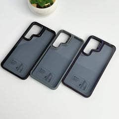 SamSung Galaxy S24 Acrylic Shield Shockproof Case With Metal Camera Ring