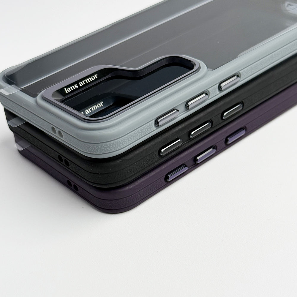 SamSung Galaxy S24 Acrylic Shield Shockproof Case With Metal Camera Ring