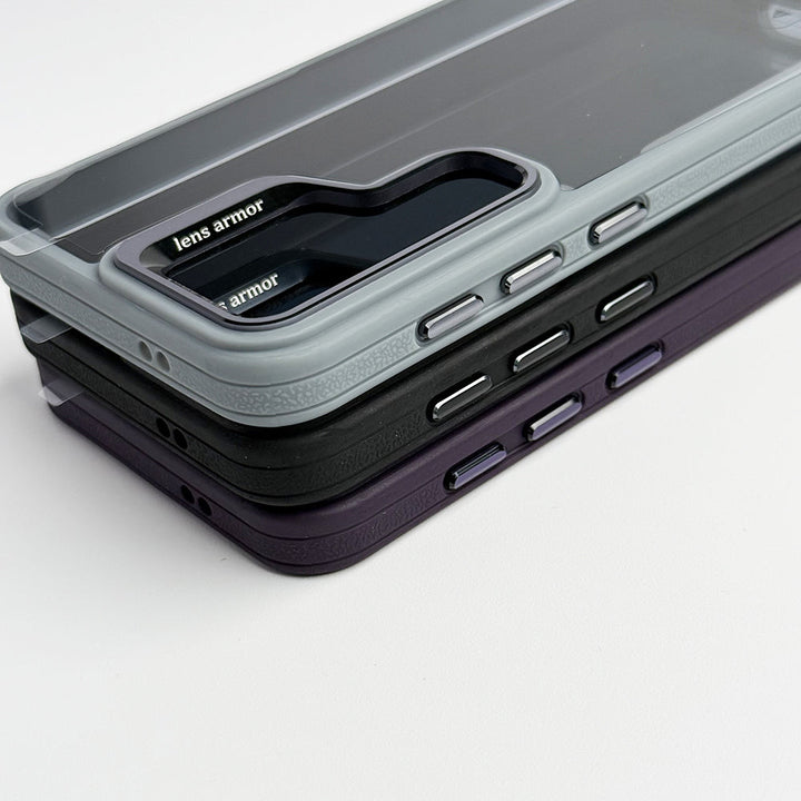 SamSung Galaxy S24 Acrylic Shield Shockproof Case With Metal Camera Ring
