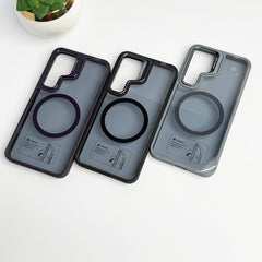 SamSung Galaxy S24 Plus Acrylic Shield Shockproof MagSafe Case With Metal Camera Ring