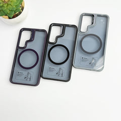 SamSung Galaxy S24 Plus Acrylic Shield Shockproof MagSafe Case With Metal Camera Ring