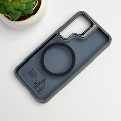 SamSung Galaxy S24 Plus Acrylic Shield Shockproof MagSafe Case With Metal Camera Ring