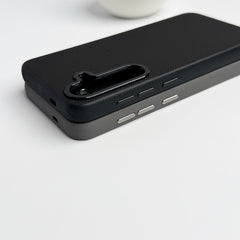 Samsung Galaxy S24 Frosted Dotted Case Cover With Metal Camera Bumper