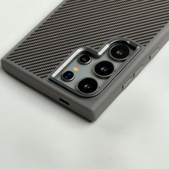 Samsung Galaxy S24 Ultra Premium Carbon Fiber Texture MagSafe Magnetic Case Cover