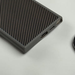 Samsung Galaxy S24 Ultra Premium Carbon Fiber Texture MagSafe Magnetic Case Cover