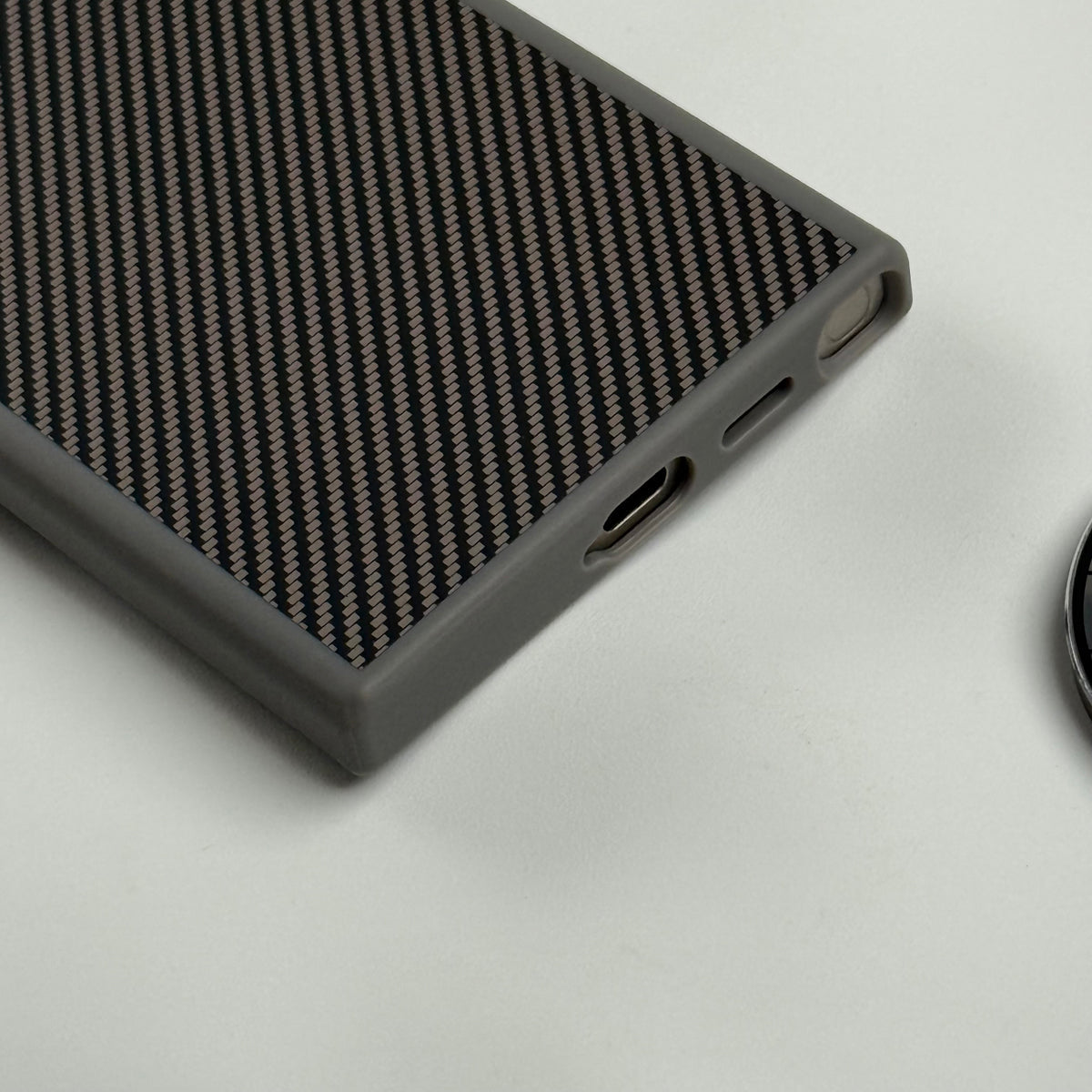 Samsung Galaxy S24 Ultra Premium Carbon Fiber Texture MagSafe Magnetic Case Cover