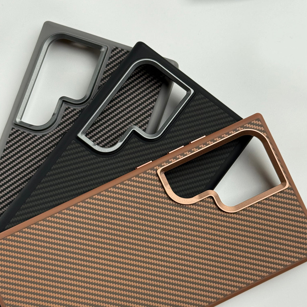 Samsung Galaxy S24 Ultra Premium Carbon Fiber Texture MagSafe Magnetic Case Cover