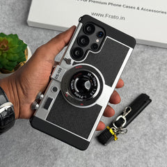 Samsung S22 Ultra 3D Retro Vintage Camera Case Cover