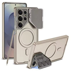 Samsung Galaxy S25 Ultra Lens Protection Fully Metal Bracket Hard Shell Case