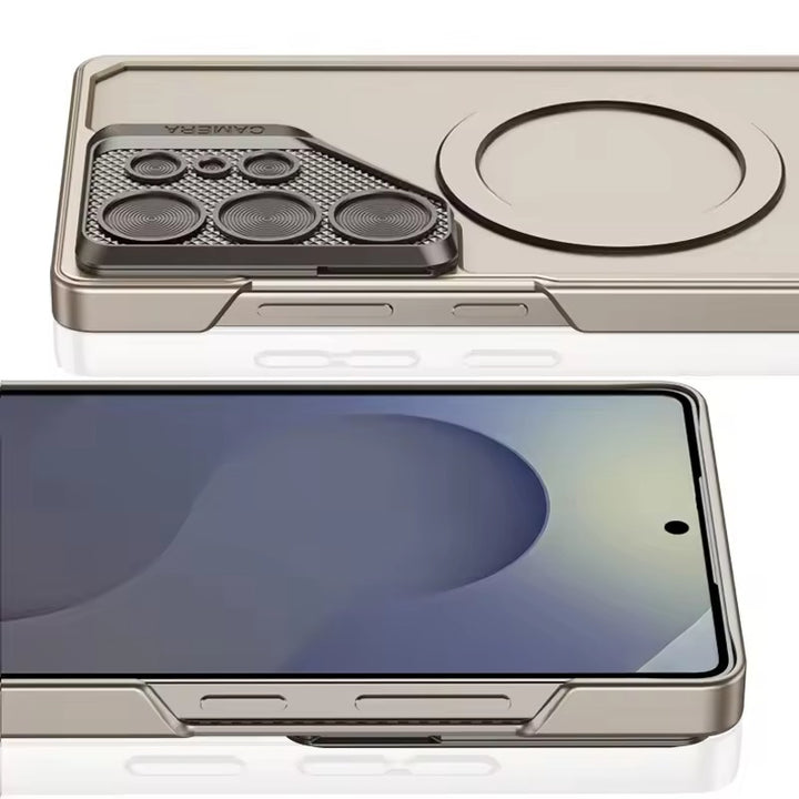 Samsung Galaxy S25 Ultra Lens Protection Fully Metal Bracket Hard Shell Case