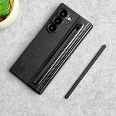 Samsung Galaxy Z Fold 5 Chrome Plating front Glass Protection Hinge Case Folding Cover