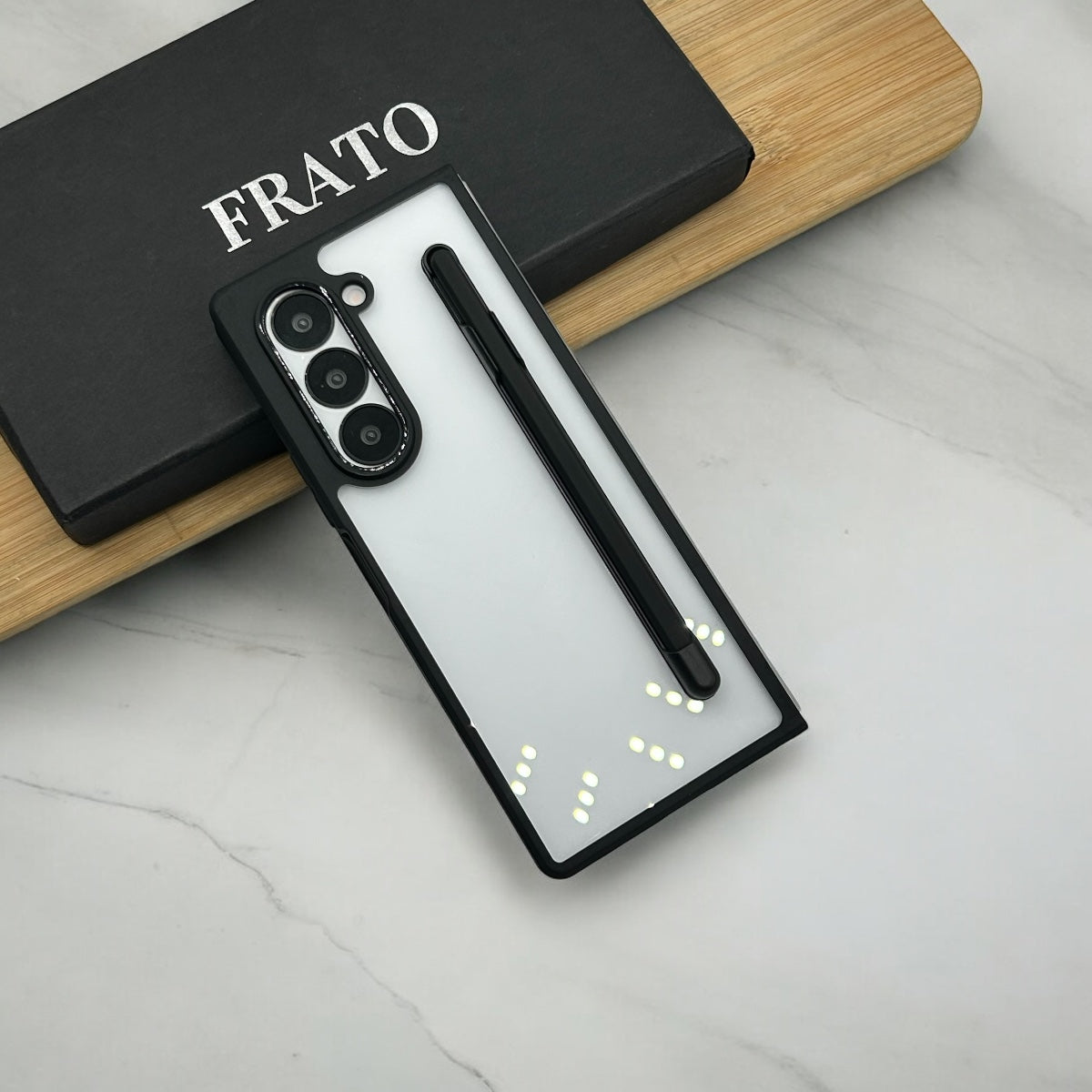 Samsung Galaxy Z Fold 6 Clear Transparent Case With S-Pen Holder