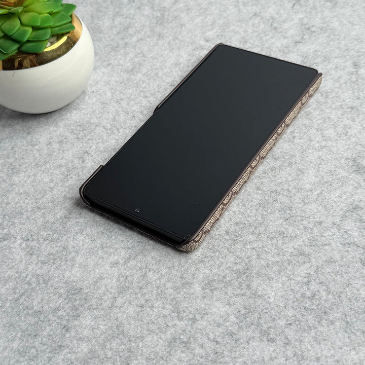 Samsung Galaxy S24 Ultra Luxury GG Pattern PU Leather Cover