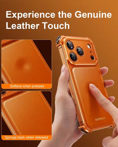 iPhone 17 Pro 9-Shaped Frameless Metal Bumper Case with Hidden Lens Stand | Shockproof Aviation-Grade Alloy Frame