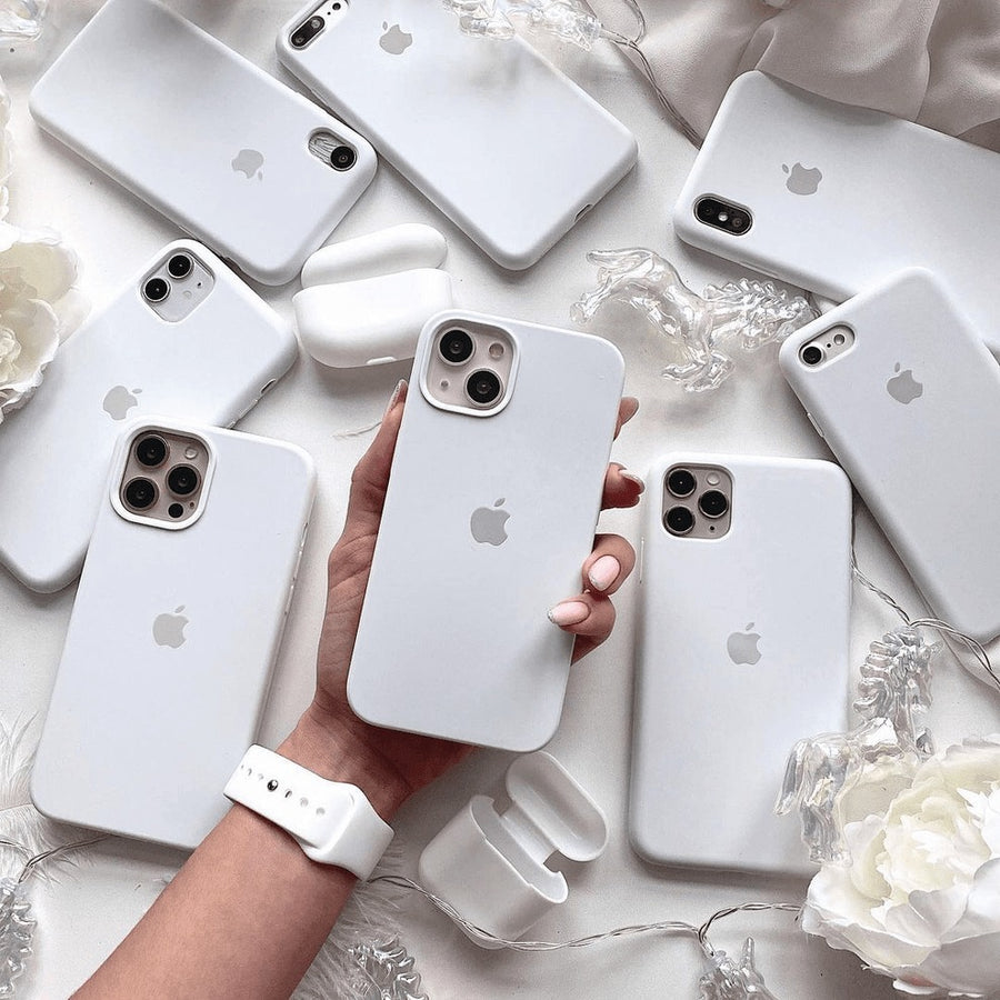 iPhone Silicone Case Cover (White)
