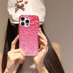 Glitter Leopard Print Case for iPhone | Sparkle TPU Protective Cover