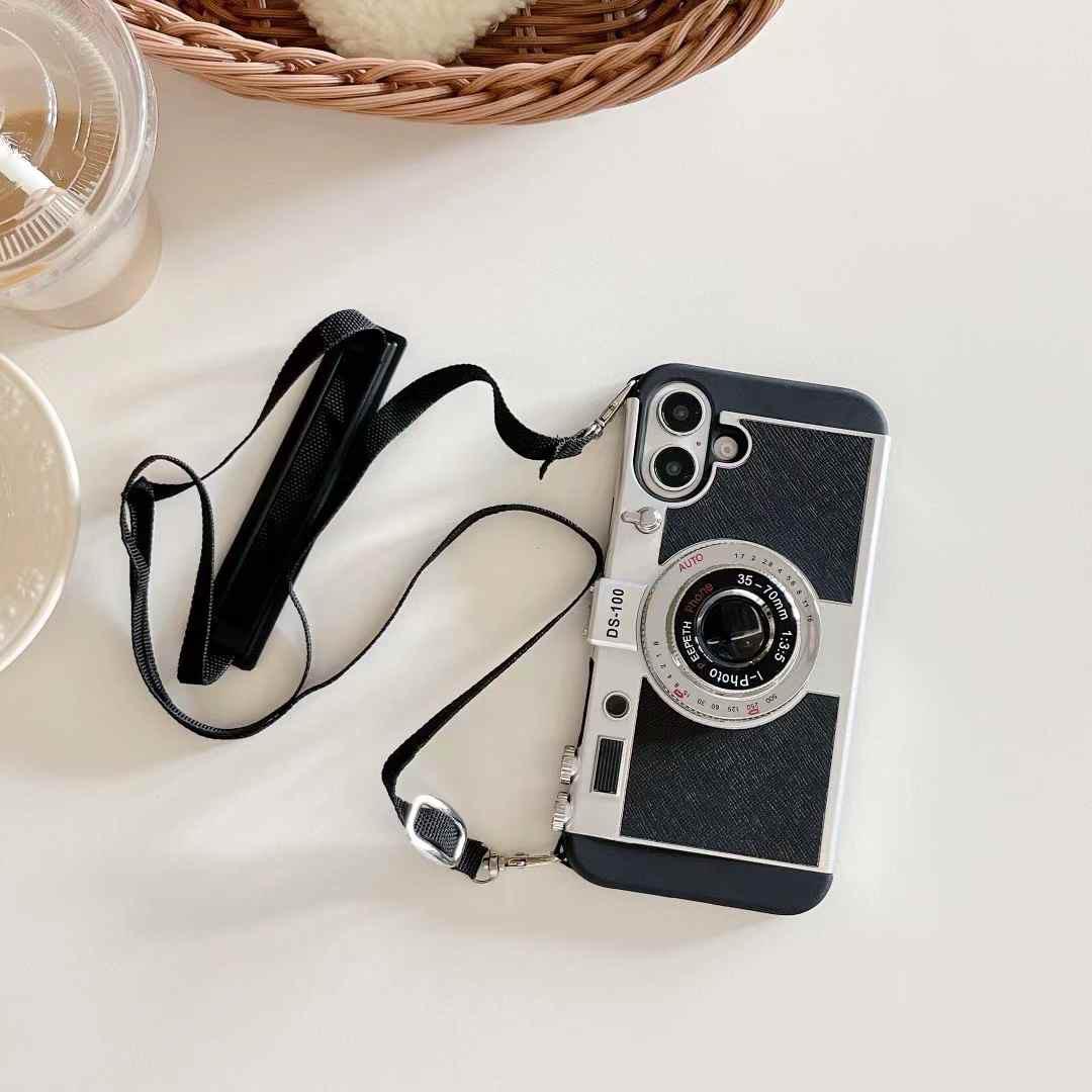 iPhone 16 Series 3D Retro Vintage Camera Case Cover