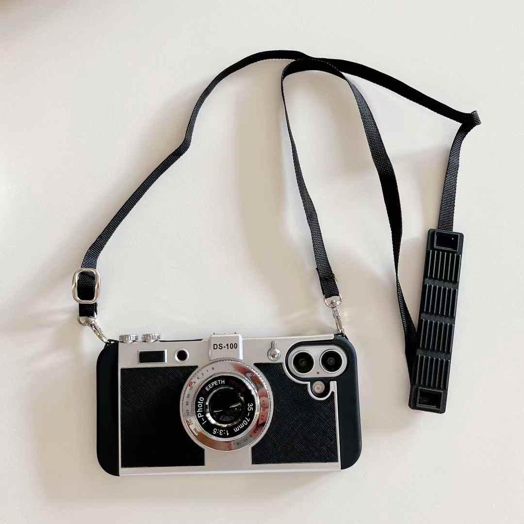 iPhone 16 Series 3D Retro Vintage Camera Case Cover