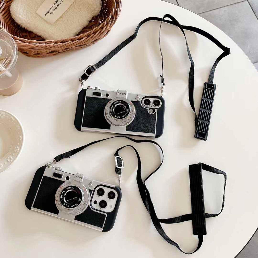 iPhone 16 Series 3D Retro Vintage Camera Case Cover