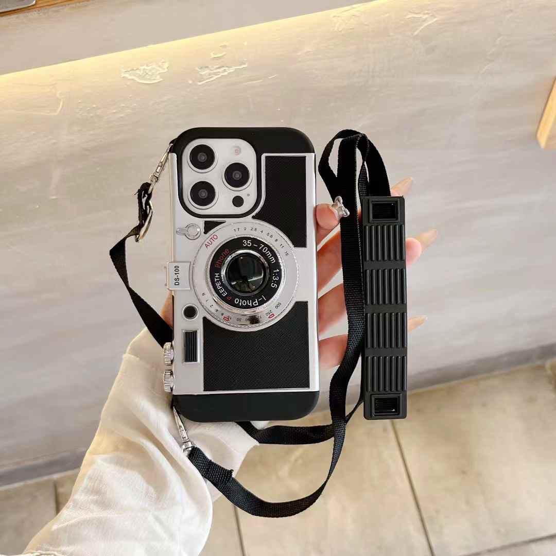 iPhone 16 Series 3D Retro Vintage Camera Case Cover