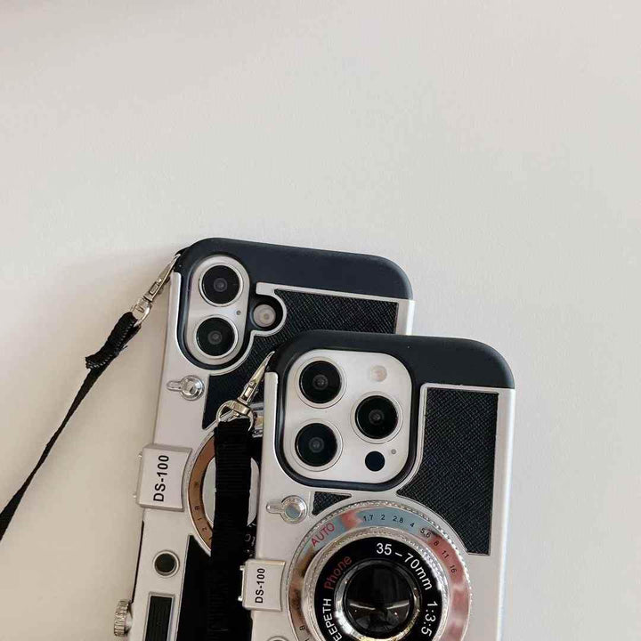 iPhone 16 Series 3D Retro Vintage Camera Case Cover