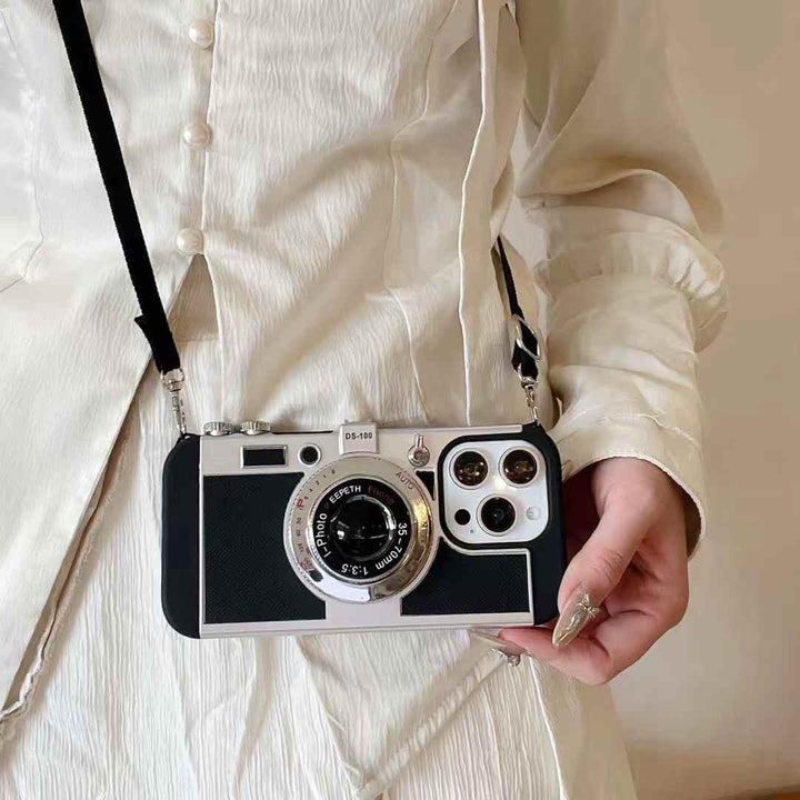 iPhone 16 Series 3D Retro Vintage Camera Case Cover