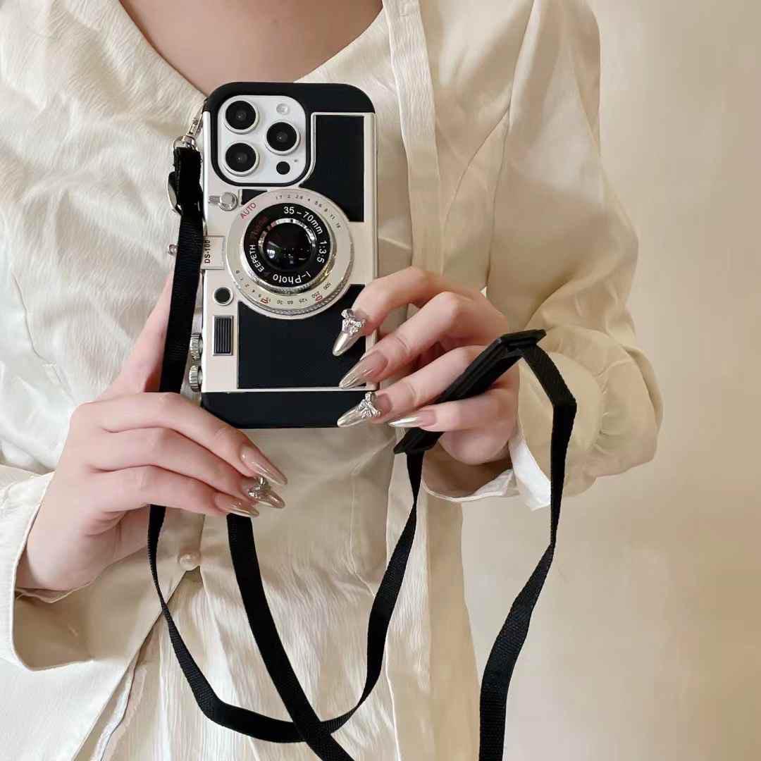 iPhone 16 Series 3D Retro Vintage Camera Case Cover