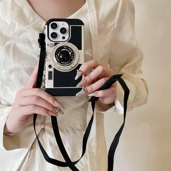 iPhone 16 Series 3D Retro Vintage Camera Case Cover
